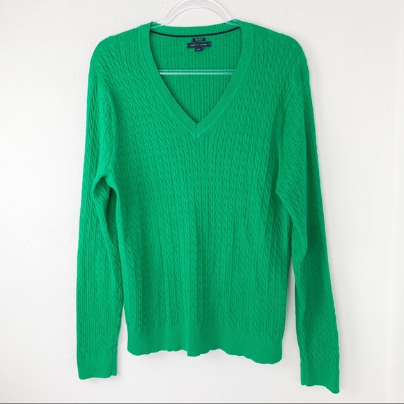 Tommy Hilfiger Other - Tommy Hilfiger Pima Cotton Cable V Neck Sweater